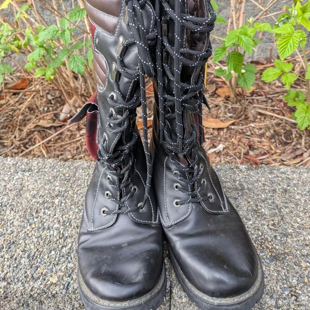 Addax Ridge Mens 11.5 Moto/Goth Boots- FLAWS